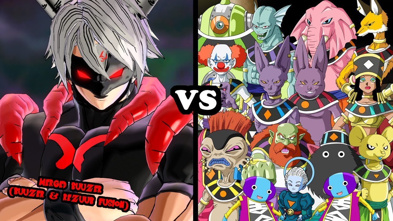 STRONGEST FUSION (Buuzer & Rezuub) VS ALL 12 GODS OF DESTRUCTION, DAISHINKAN, ZENO! DB XV2 Mods