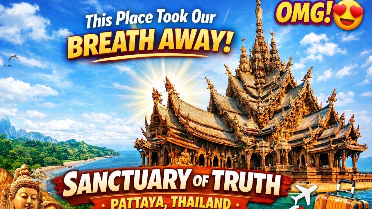 Sanctuary of Truth Temple & Museum | Pattaya Travel Vlog | Indians exploring Thailand | 