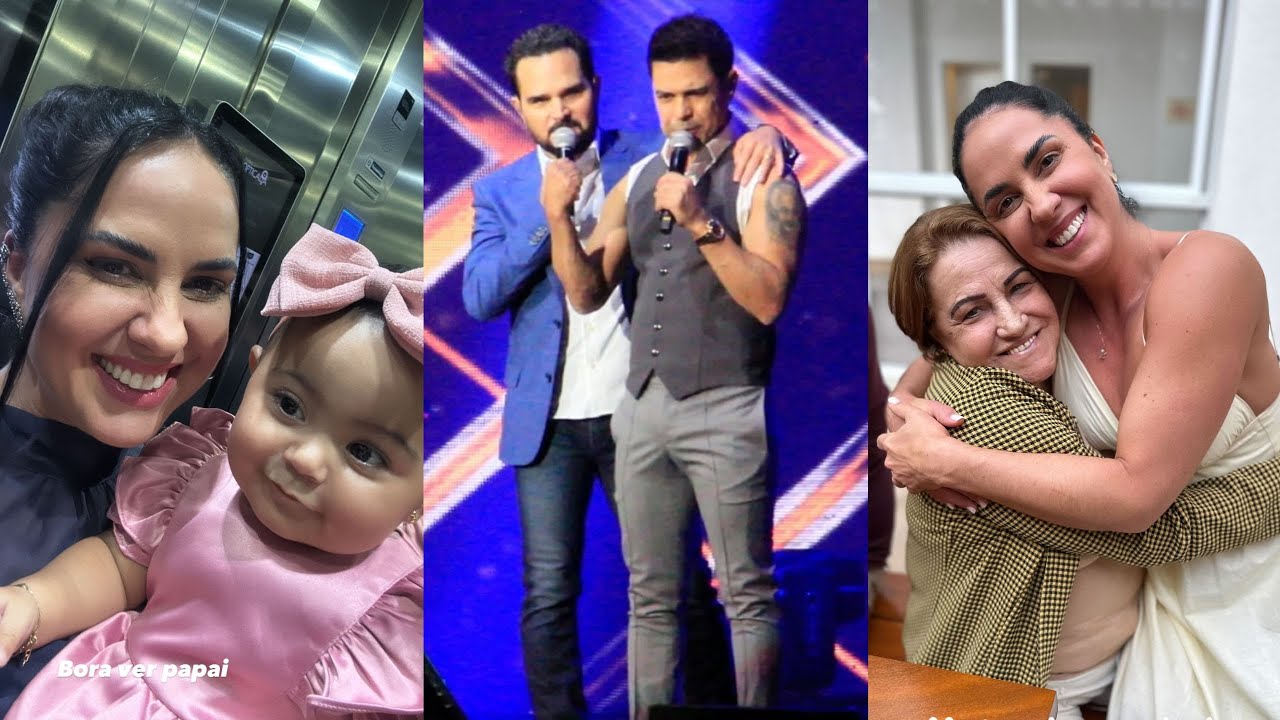 ZEZÉ DI CAMARGO FAZ SHOW COM LUCIANO EM SP | GRACIELE LEVOU CLARA E SUA MÃE AO SHOW