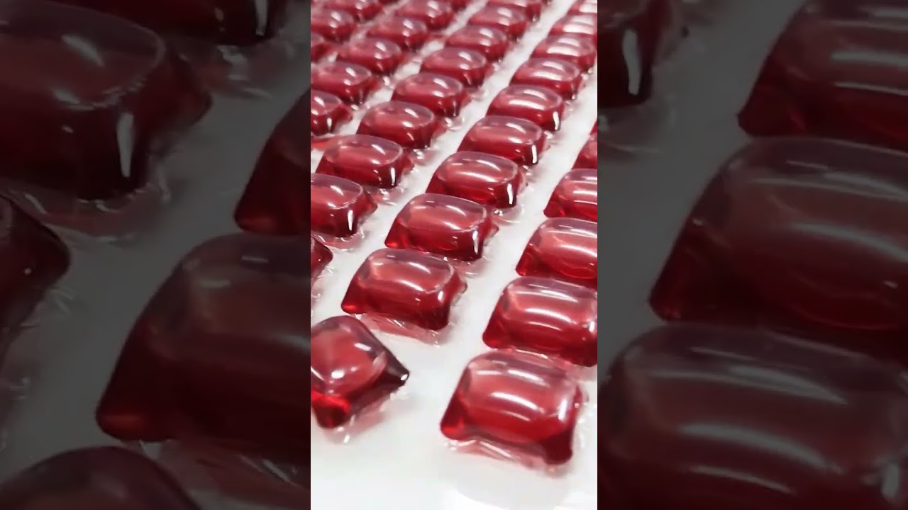 Jingliang Red Single Chamber Laundry Pods Production, Support OEM&ODM Service