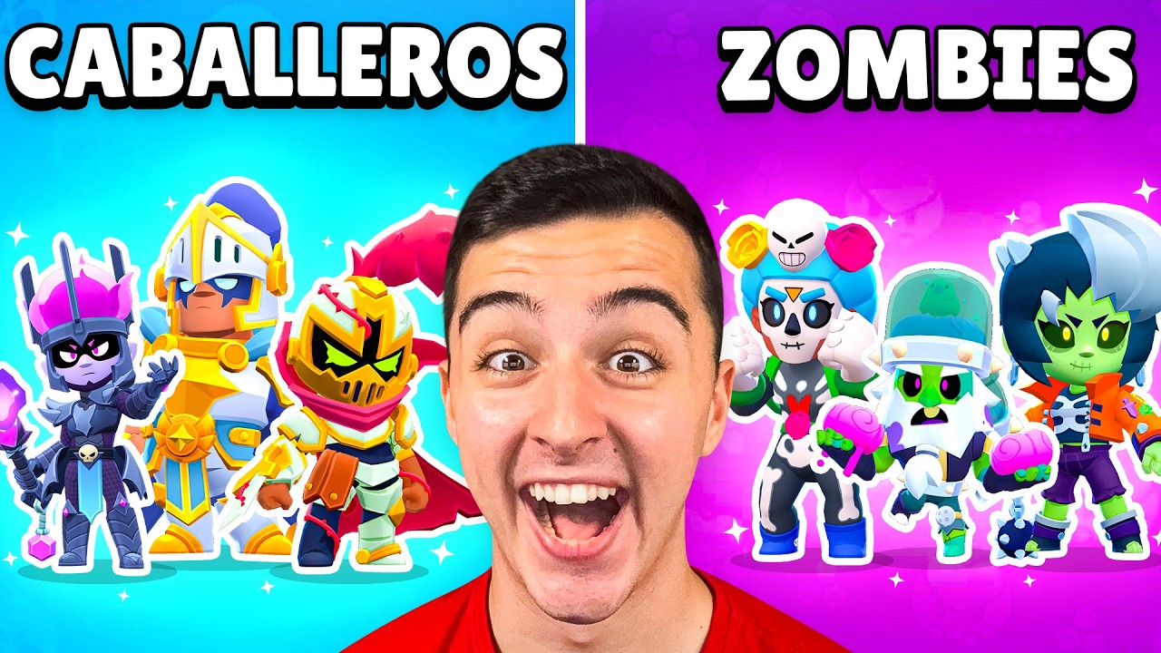 BATALLA BRAWLERS *CABALLEROS vs ZOMBIES* en BRAWL STARS 😱🚨