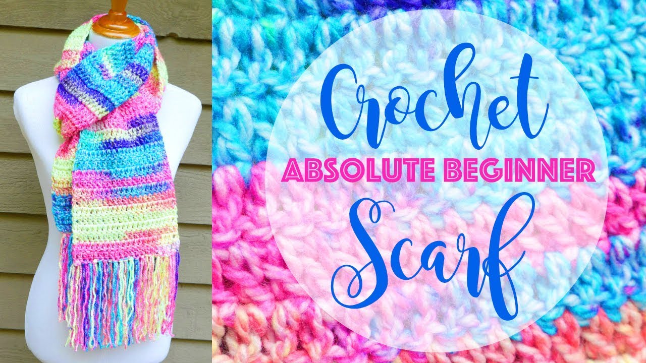 How To Crochet A Scarf for the Absolute Beginner