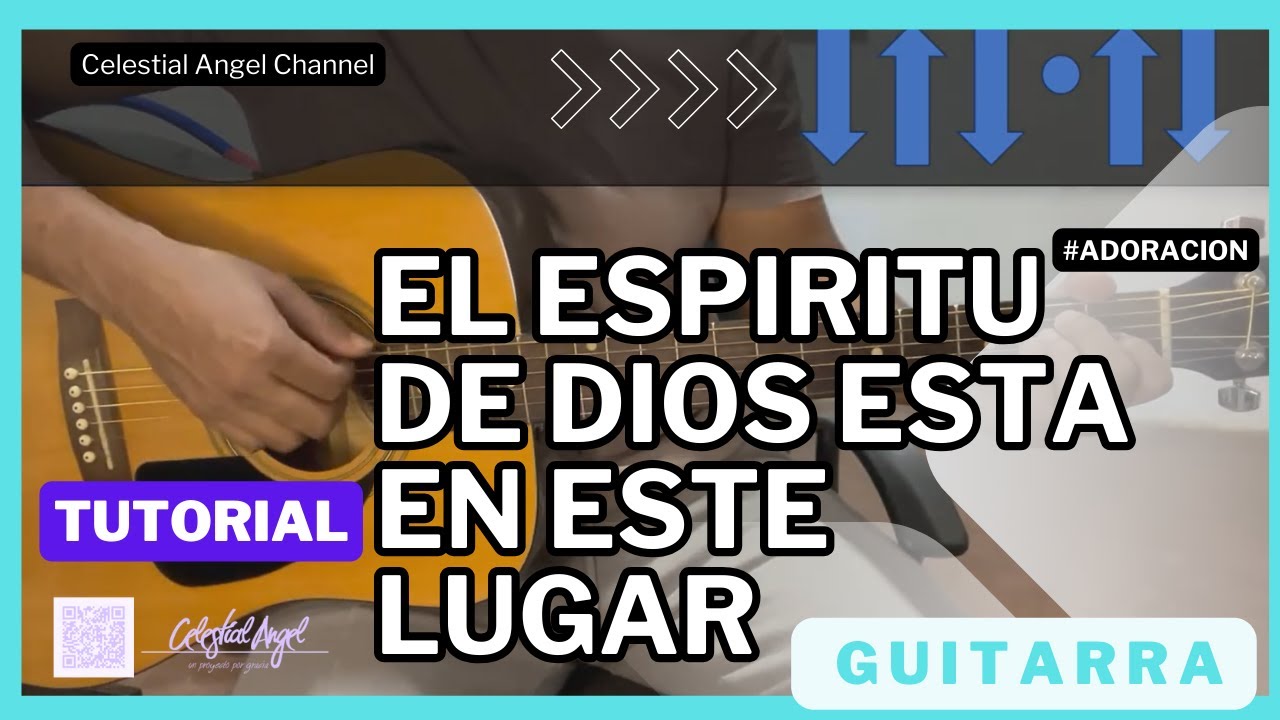 El espiritu de Dios esta en este lugar RASGUEO | Tutorial con GUITARRA ACUSTICA | para PRINCIPIANTES