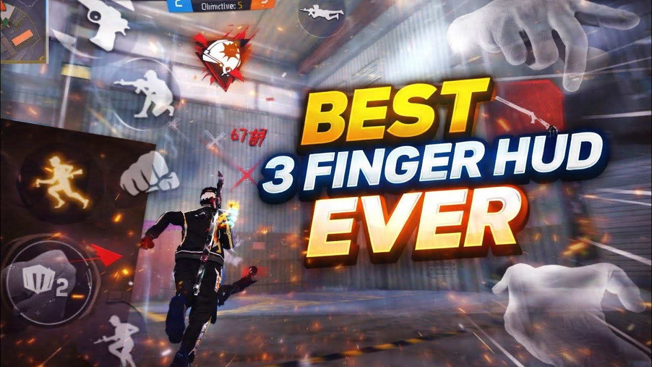 Best 3 Finger HUD Ever |বেস্ট ৩ ফিঙ্গার সেটিংস | HUD Code | Free Fire | 4 Flag Gamer HUD|