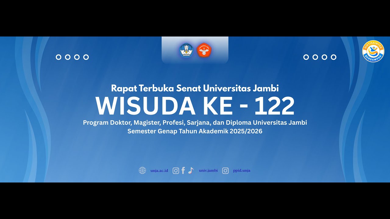 RAPAT SENAT TERBUKA UNIVERSITAS JAMBI | WISUDA KE-122