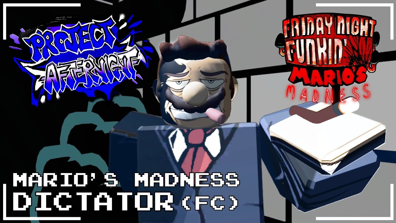 Project: Afternight - Dictator (Mario's Madness V2) FC | ROBLOX #roblox #fnf