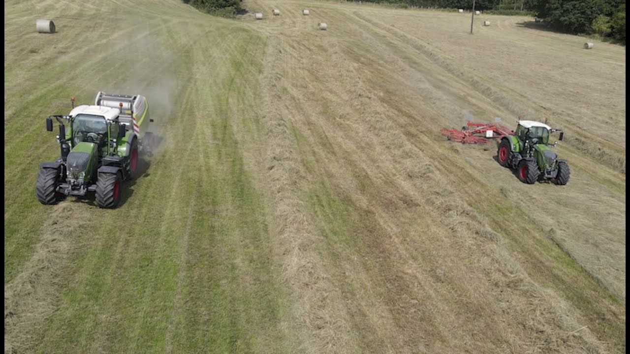 Foin 2020 en Normandie 🇫🇷 | Fendt 720 & 724 🚜