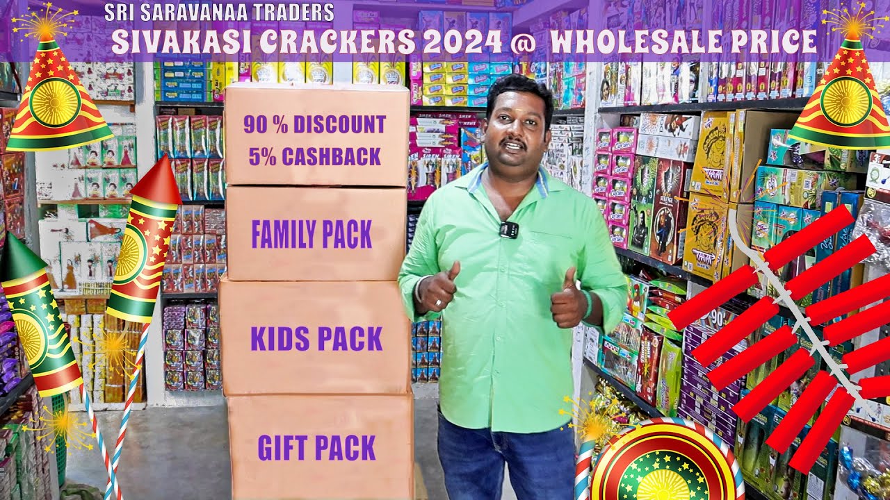 Sivakasi Crackers 2024| Unboxing Budget Friendly Family Pack, Kids Pack @ Sri Saravana Traders
