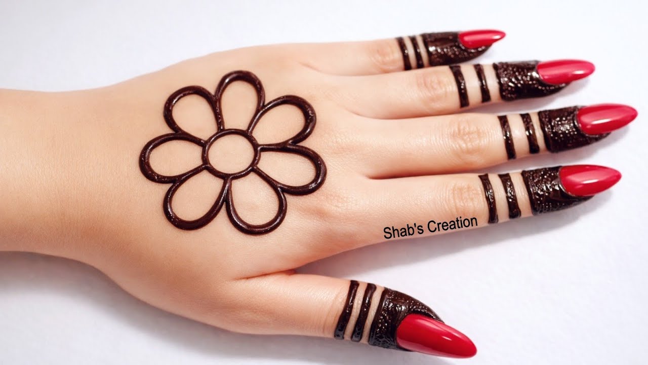Easy Stylish Backhand Mehndi design | Simple Mehandi design | New Mehandi ka design | Mehndi design 