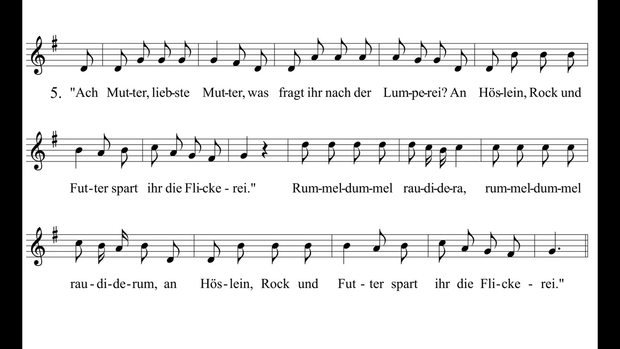 Als ich einmal reiste in das Sachsen-Weimar-Land (Volkslieder zum Selbersingen)
