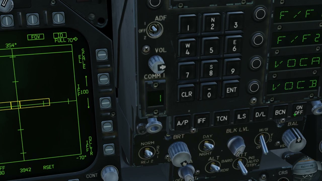 DCS F/A-18 tutoriel : AZ/EL