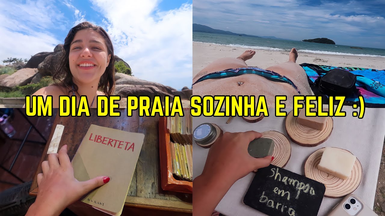 VLOG FUI SOZINHA A PRAIA E TURISTANDO FLORIPA-SC!! | Praia de Canajure e Santo Antônio de Lisboa :)