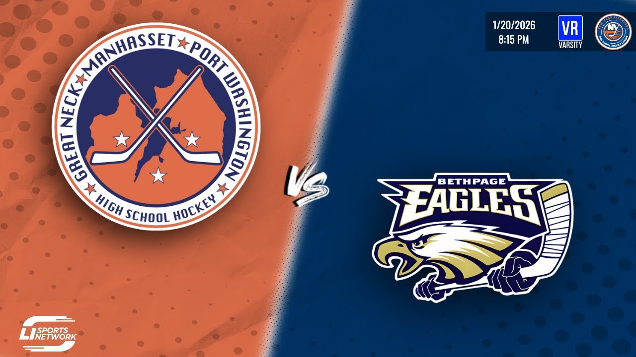 NYIHSHL Varsity Hockey | Manhasset/Great Neck/Port Washington vs Bethpage (Backup Recording)