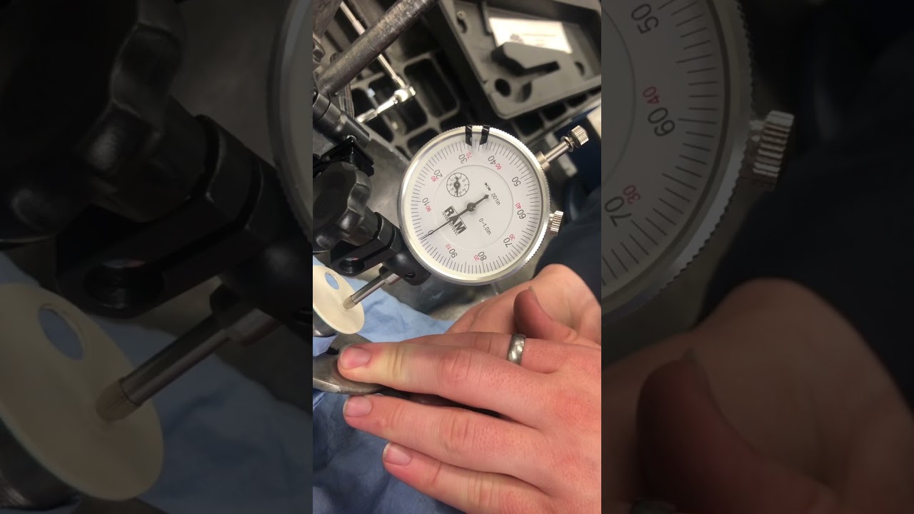 Transmission Input shaft end play check with a dial indicator