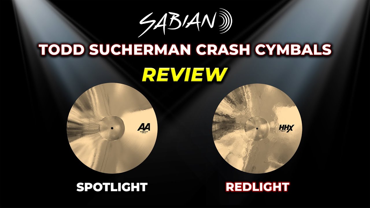 Обзор тарелок Sabian Todd Sucherman Crash Cymbals | Spotlight и Redlight