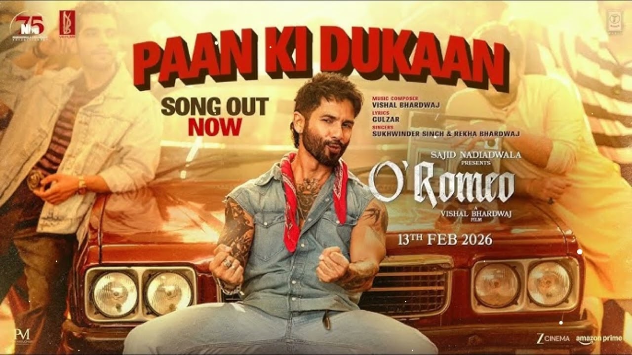 O'Romeo: Paan Ki Dukaan (Song) | Shahid K,Disha P| Sajid N | Vishal B |Gulzar | GS music|Rekha B