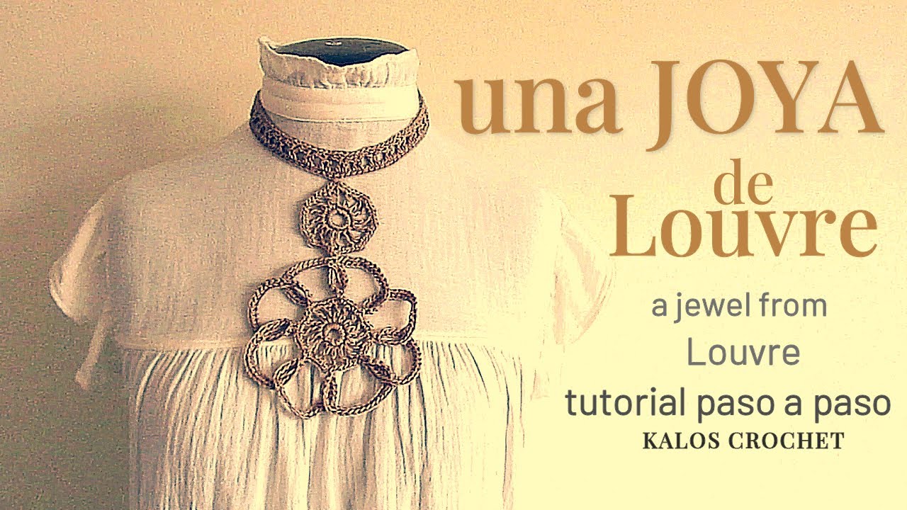 Collar a crochet paso a paso / Crochet Necklace Tutorial | Kalos Crochet.