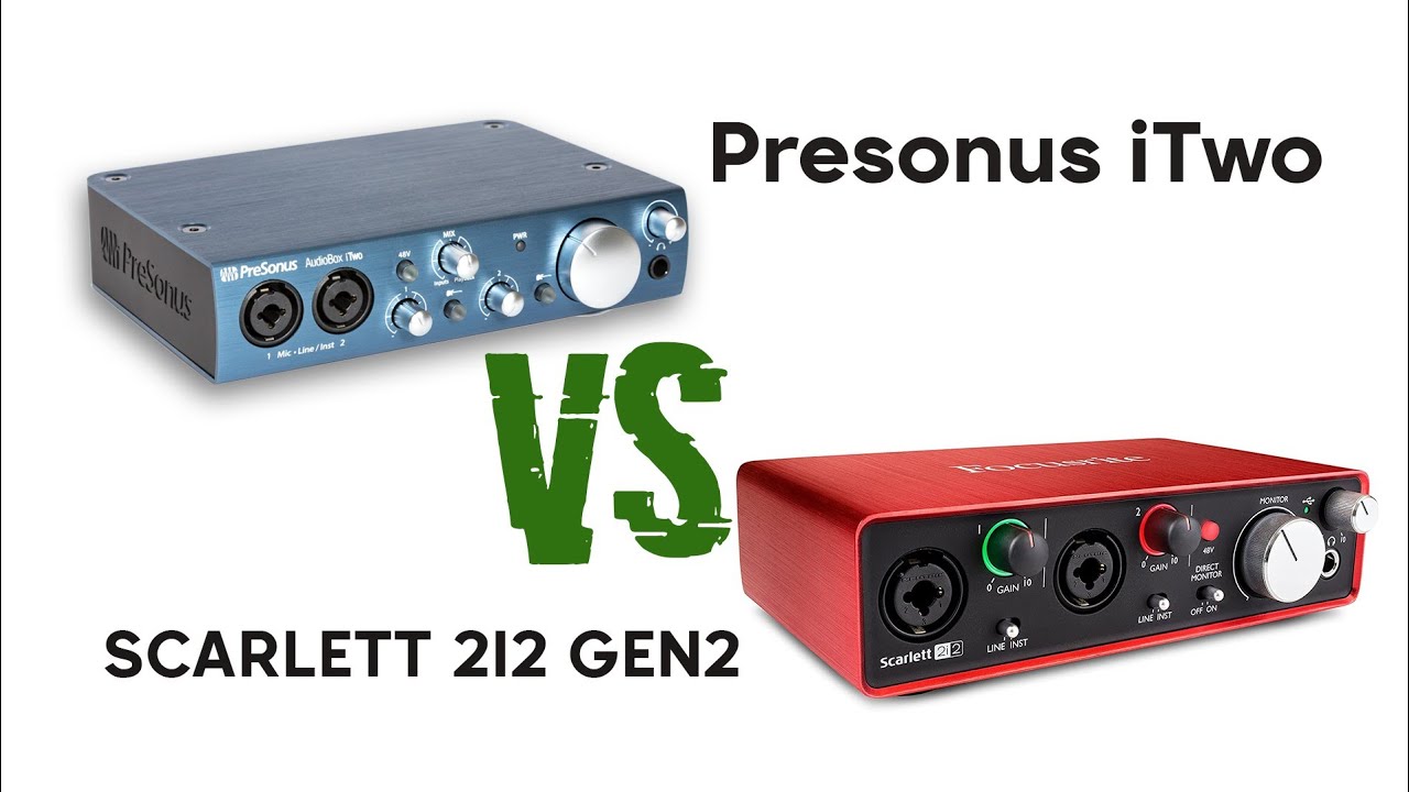 presonus Itwo Vs Focusrite Scarlett 2i2,Rekomendasi Soundcard terbaik.