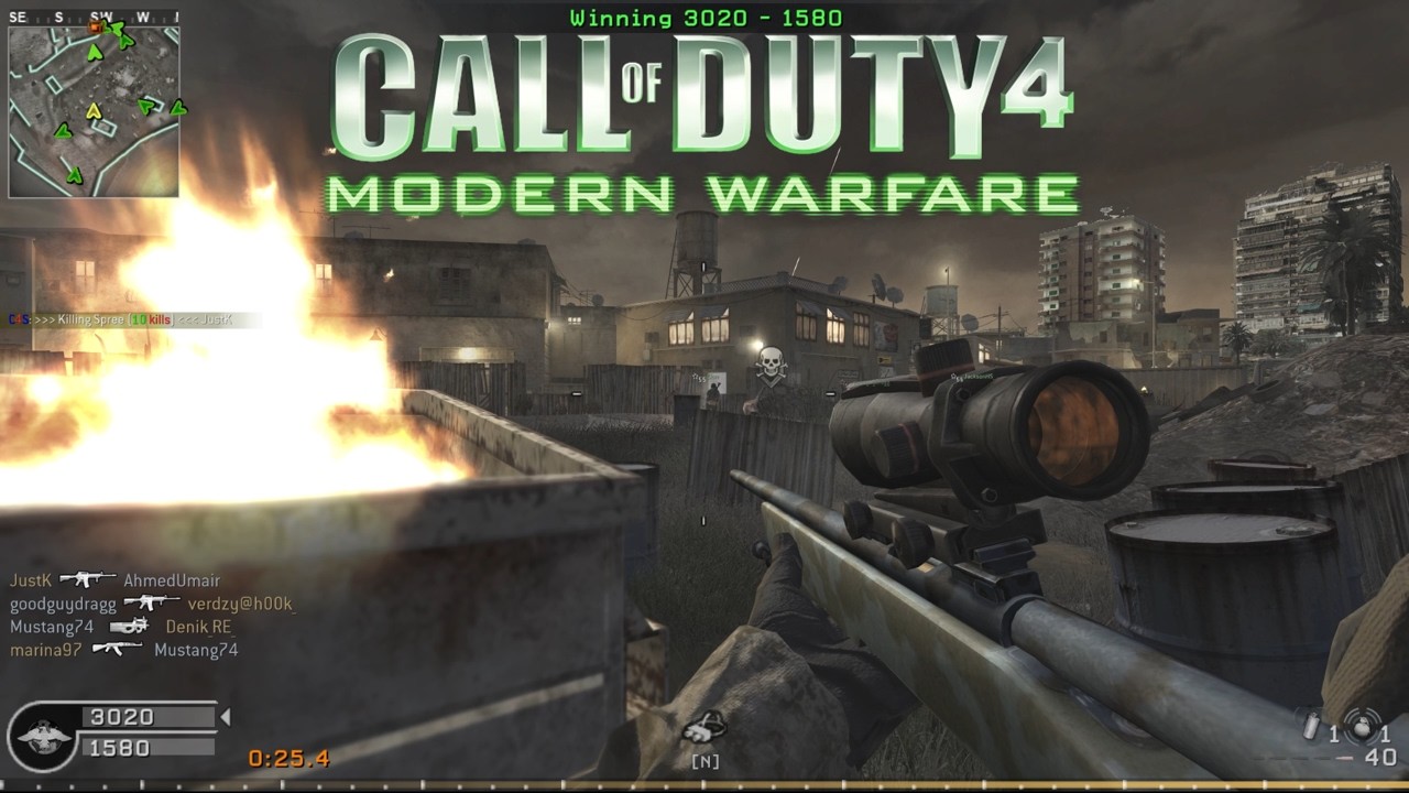 M40A3 on Bog | Call of Duty 4: Modern Warfare Multiplayer Gameplay