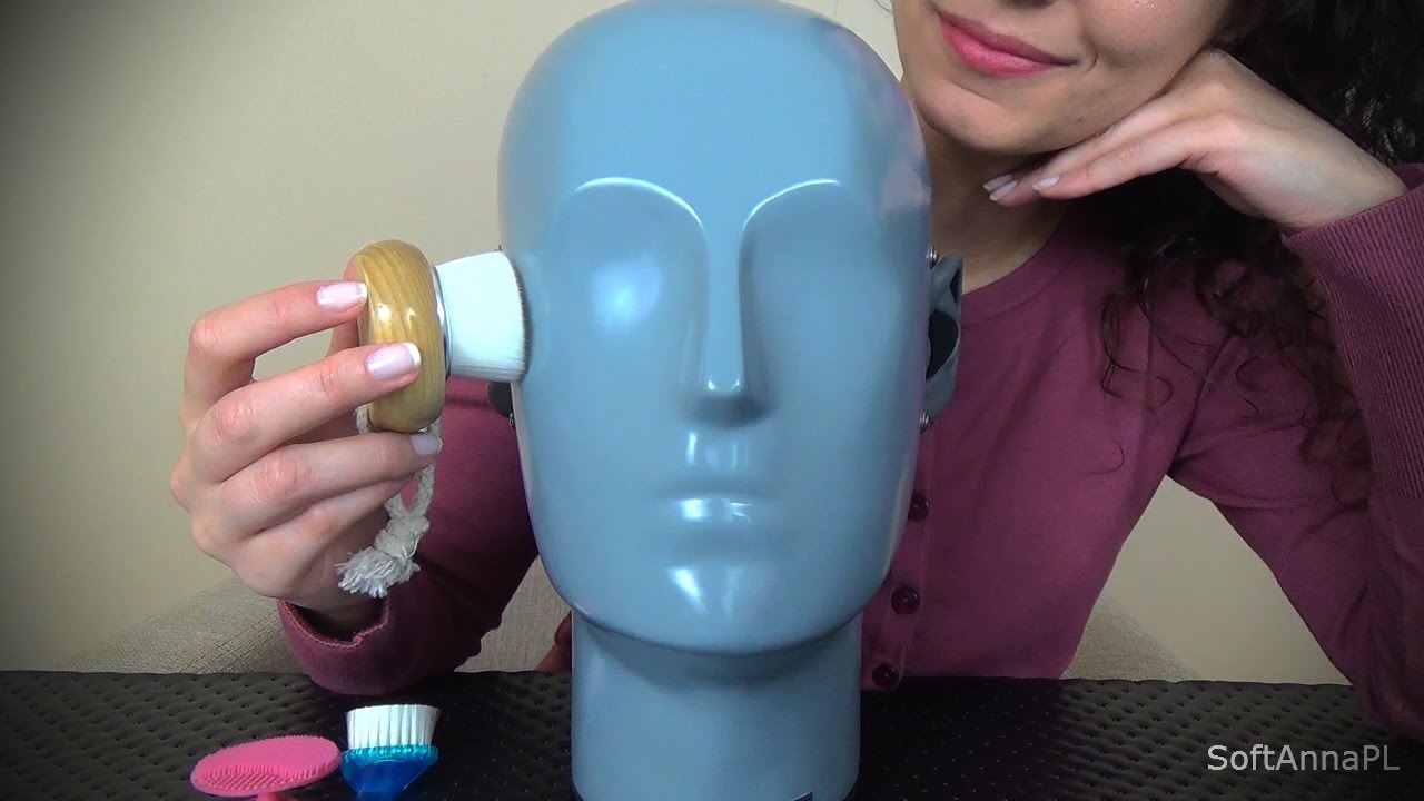 [ENG SUB] SPA Binaural Face Brushing l Polish Whisper, Relaxing ASMR