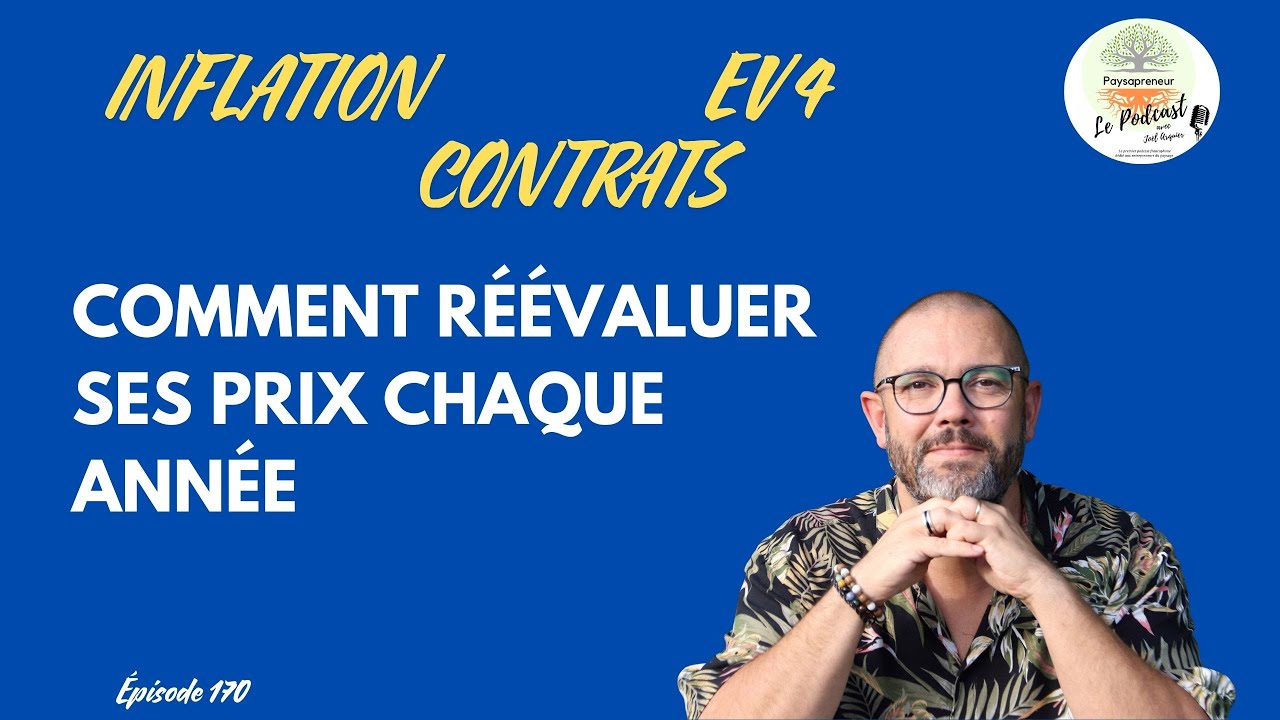 Inflation, indice EV4. Comment réévaluer ses prix chaque année