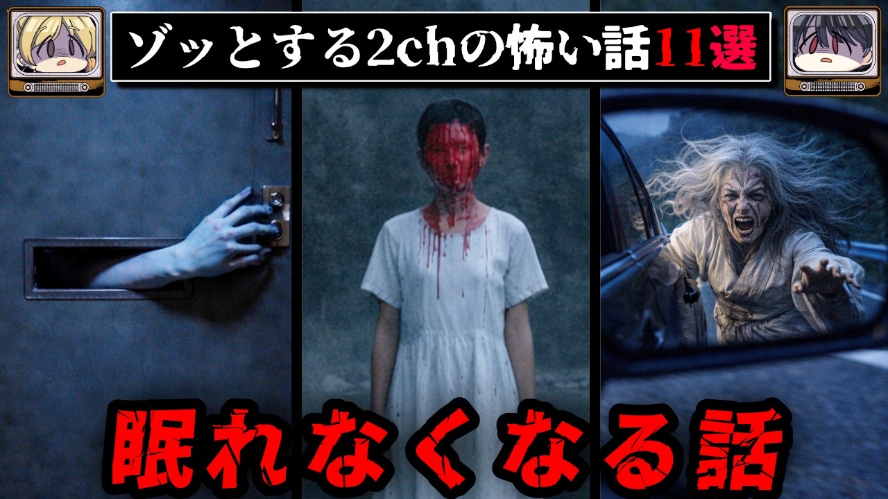 【実話】ゾッとする2chの怖い話短編11選【ゆっくり解説/作業用】