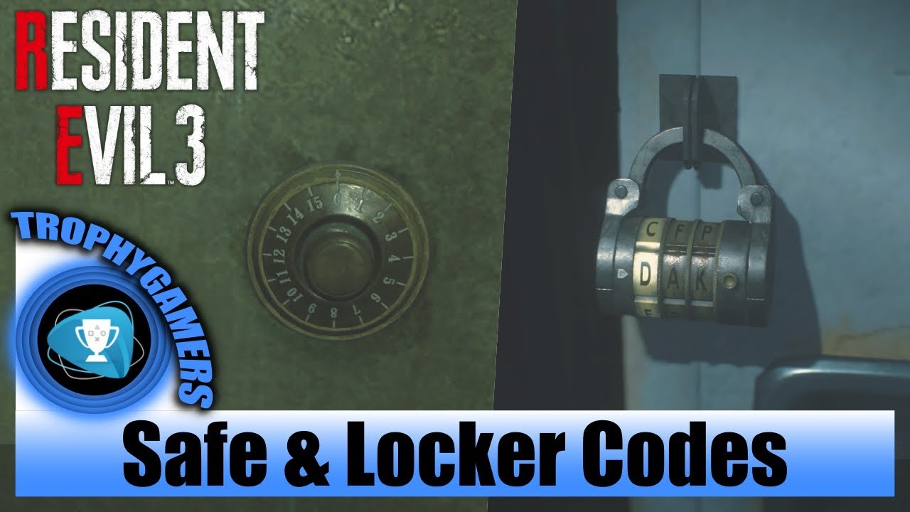 Resident Evil 3 Remake - All Safe and Locker Codes