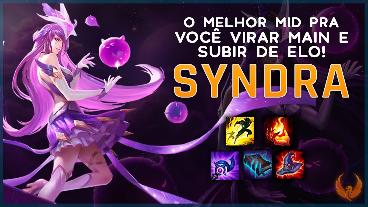 O MELHOR MID PRA VOC&Ecirc; VIRAR MAIN E SUBIR DE ELO - SYNDRA MID GAMEPLAY [PT-BR]