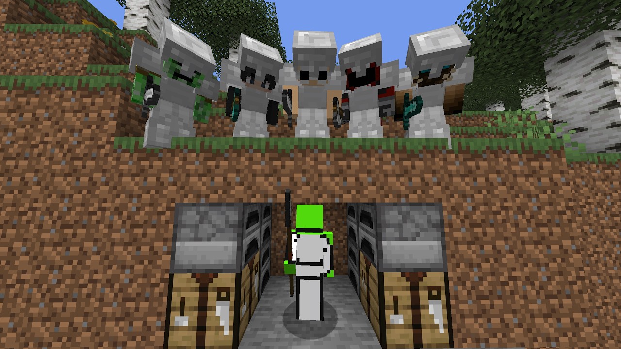 Minecraft Speedrunner VS 5 Hunters REVIVAL