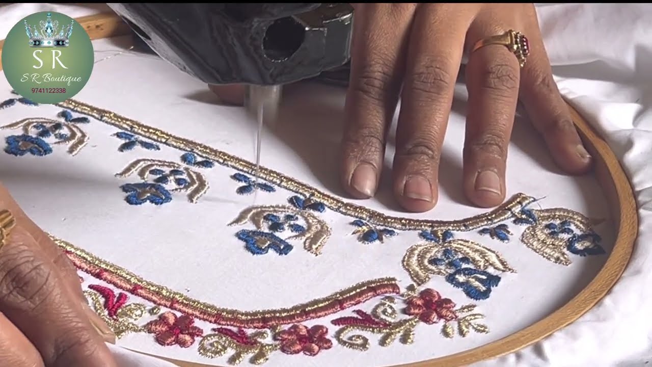 New lotus embroidery design