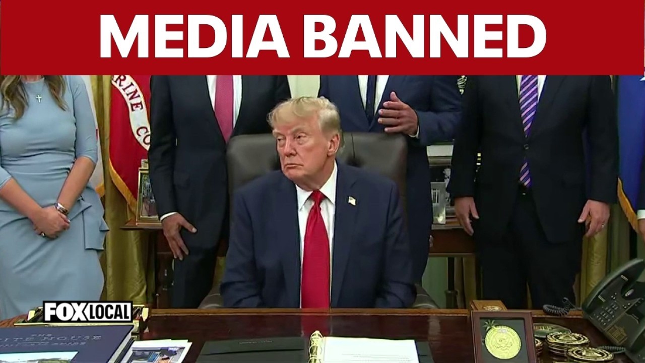 ПОЛНАЯ ВЕРСИЯ: Президент Трамп выступает после запрета CNN, MSNBC и Politico на посещение Белого ...
