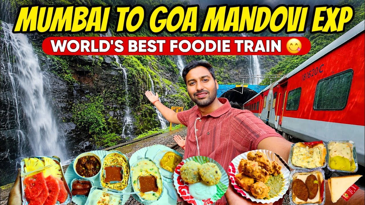 Mumbai to Goa Mandovi Express *World's Best Foodie Train 😋