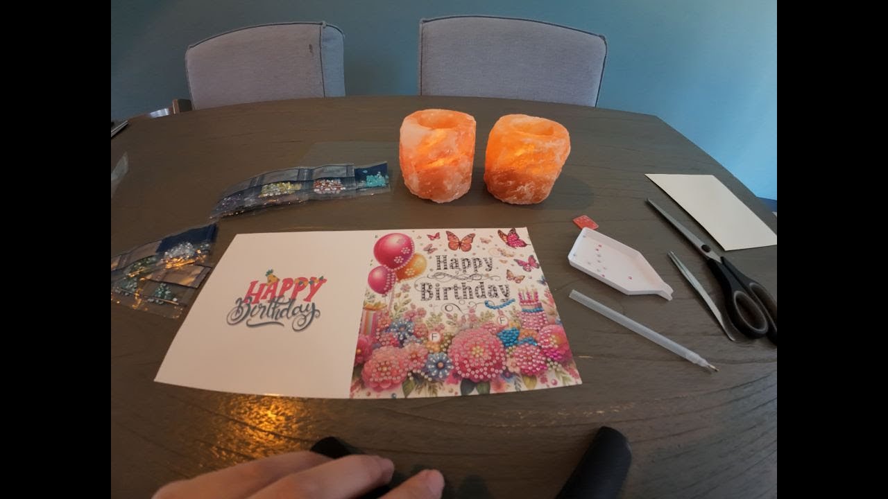 ASMR No Talking (mostly 🤭) - Making you a birthday card - Ik maak Verjaardagskaart voor jou ❤️-💎👩🏼‍🎨