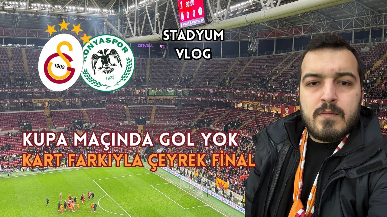 KUPADA YOLA DEVAM! ÇEYREK FİNAL EŞLEŞMESİ DERBİ | Galatasaray 0-0 Konyaspor Stadyum Maç Vlog