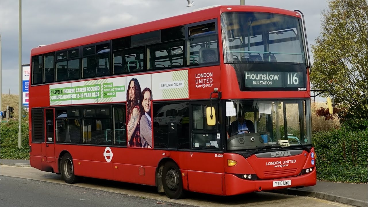 London Bus Route 116 - Ashford Hospital to Hounslow - Subtitles