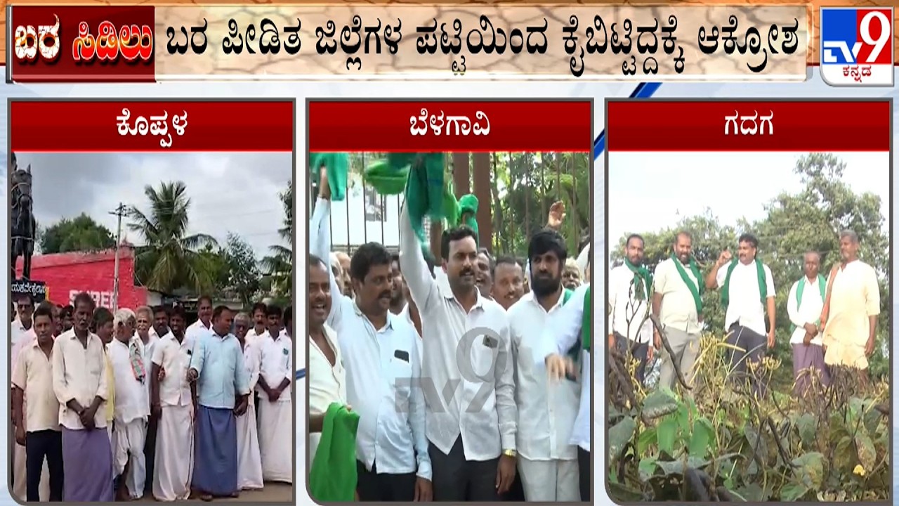 Farmers Protest And Urge Karnataka Government To Declare State Drought-Hit, Provide Relief