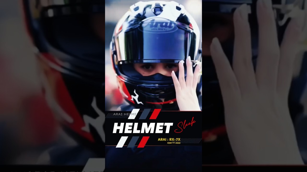 🇯🇵 𝗔𝗥𝗔𝗜 : RX-7V EVO IOM TT 2022 #helmet #arai #motobike #girl #bikelover