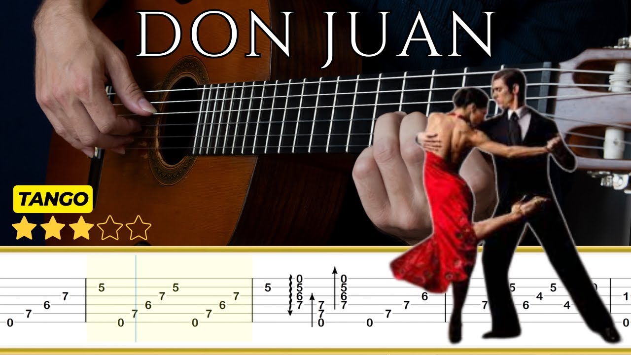 DON JUAN (Tango) 🎸 Ernesto Ponzio || Tutorial para Guitarra Clásica + TABS