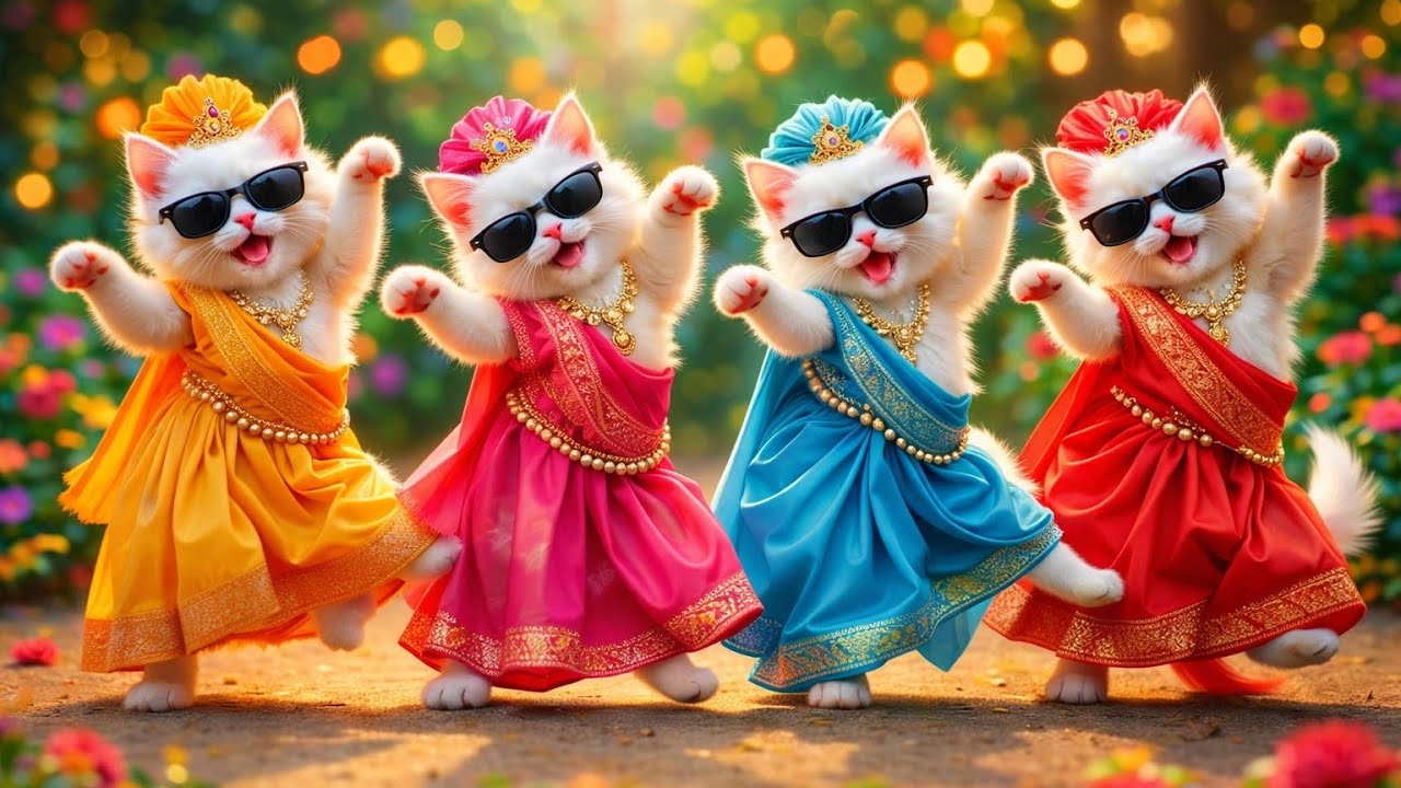 बिल्ली डांस | Cutest Cat videos funny dance🤣💃Dance Videos for cats 