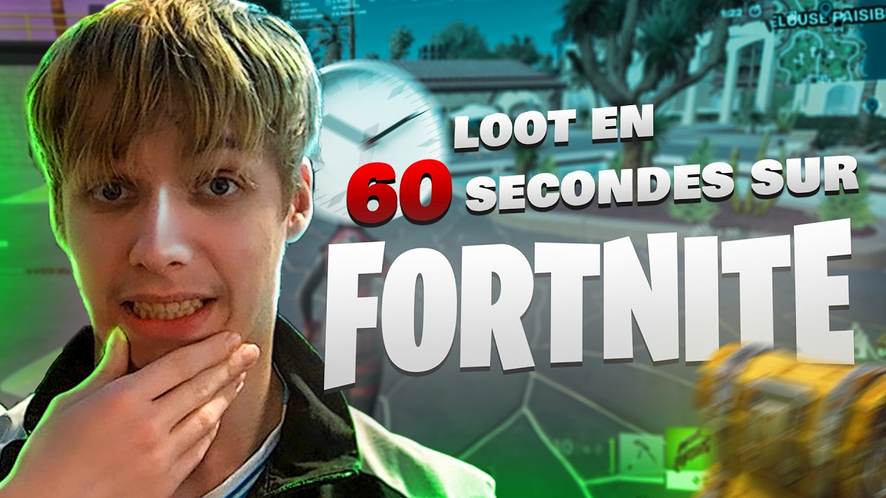 J'ai que 60 SECONDES pour me LOOT sur Fortnite !!!