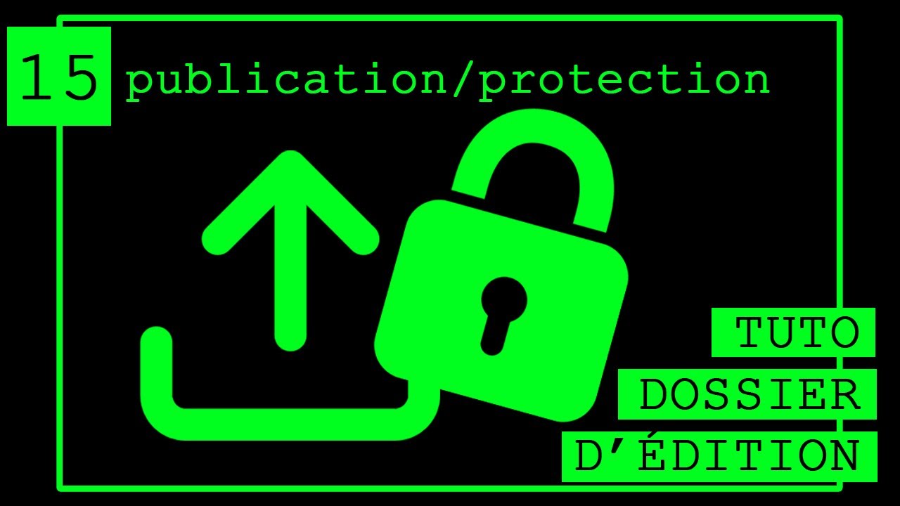 15. Publier et protéger vos créations BD ! #tuto dossier d'édition