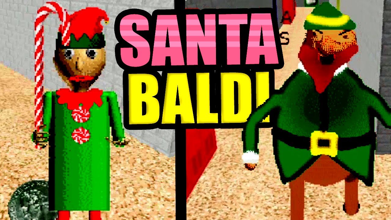 Christmas and Cheesed Badge on Baldi's Basics