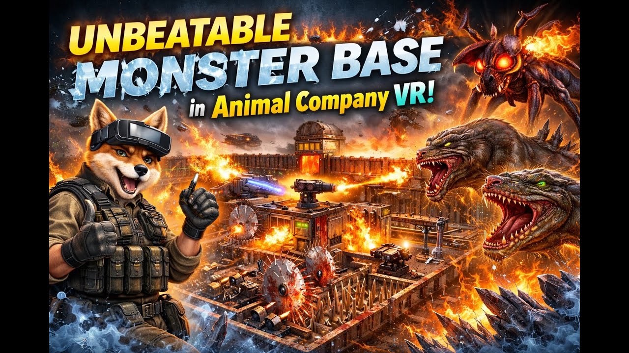 I Built a DEADLY TRAP MAZE to SURVIVE the INVASION! (Animal Company VR) 