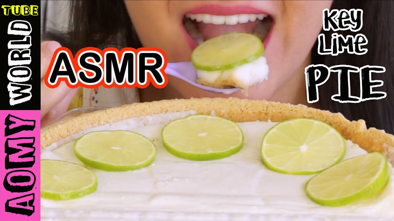 ASMR KEY LIME PIE | DESSERT | EATING SOUNDS | MUKBANG 먹방 | AomyWorldTUBE | YUMMY ❤