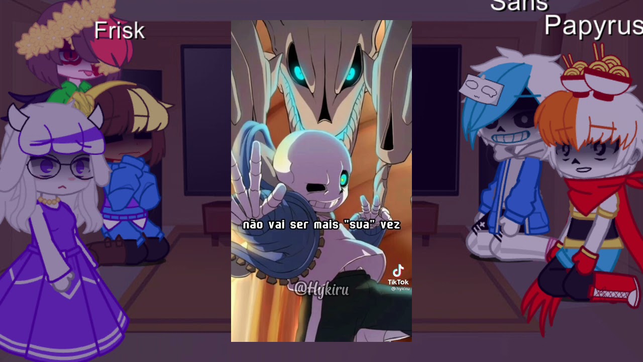 Undertale reagindo a Tik toks  (gacha club)