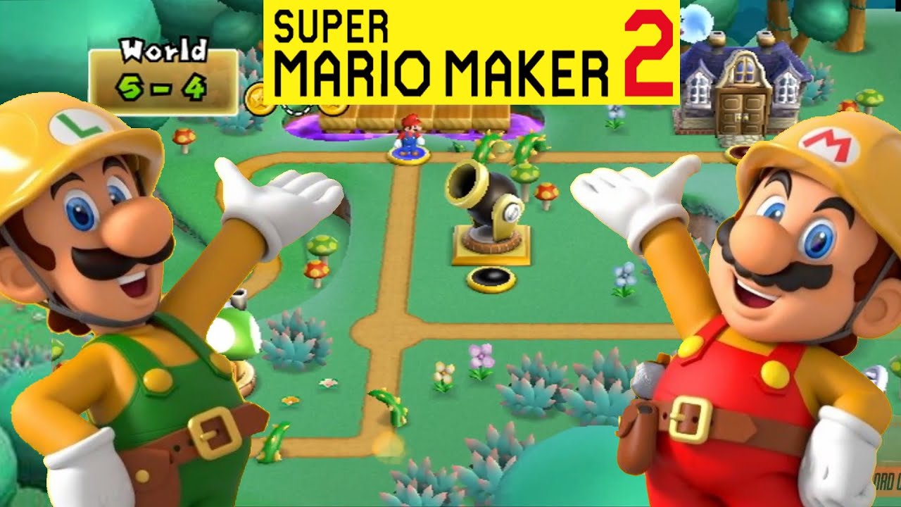 New Super Mario Bros. Wii: World 5 Remade in Super Mario Maker 2