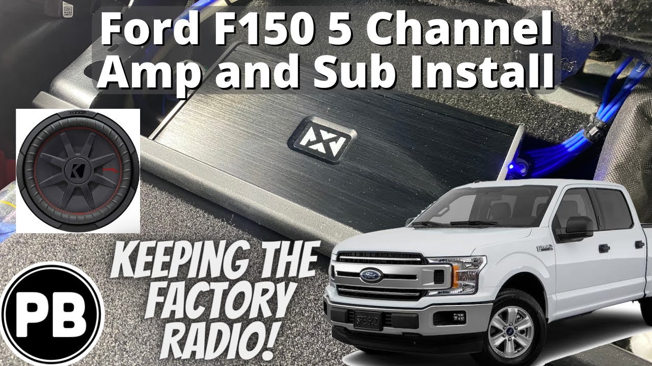 Установка 5-канального усилителя и сабвуфера Ford F150 2015–2020 гг. (к штатной магнитоле)
