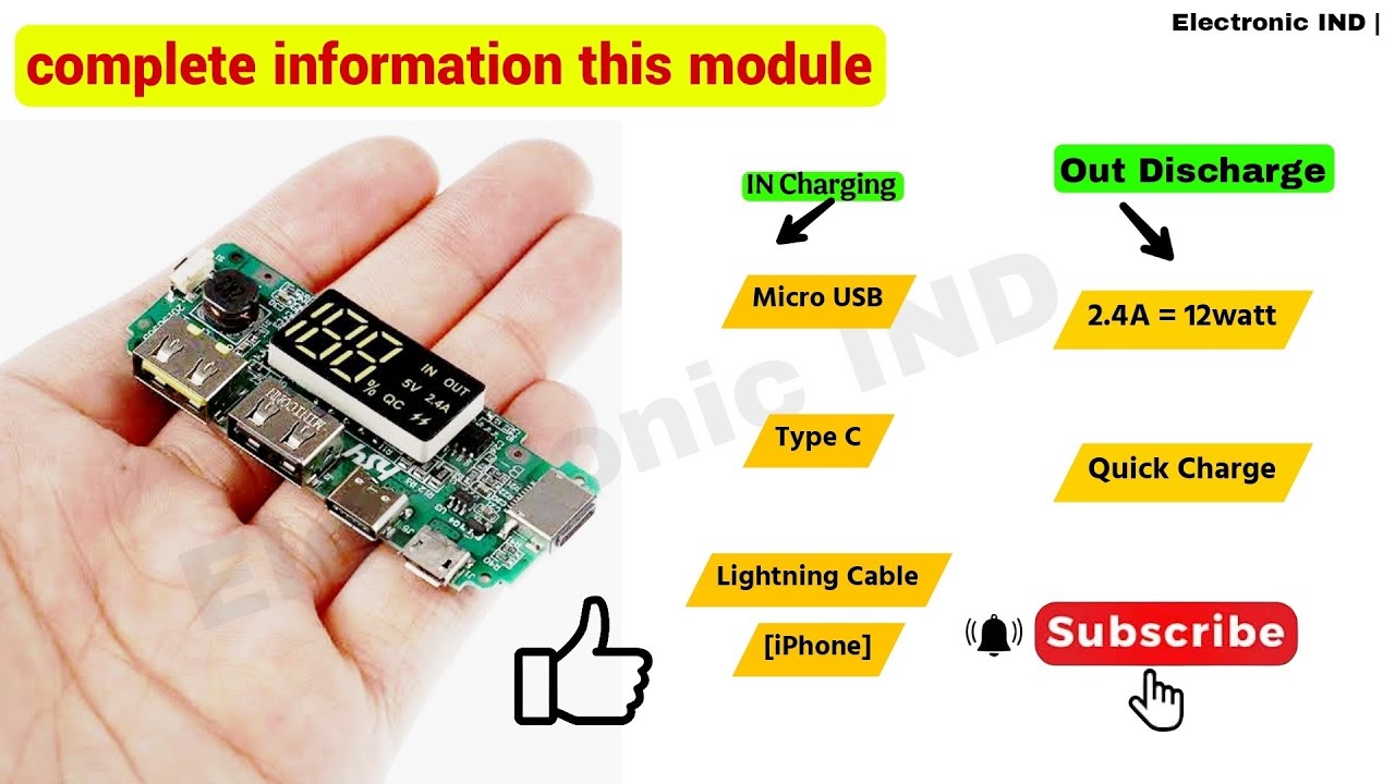 Power Bank Module Full video : #PowerBankModule #DIYPowerBank #FastCharging 
