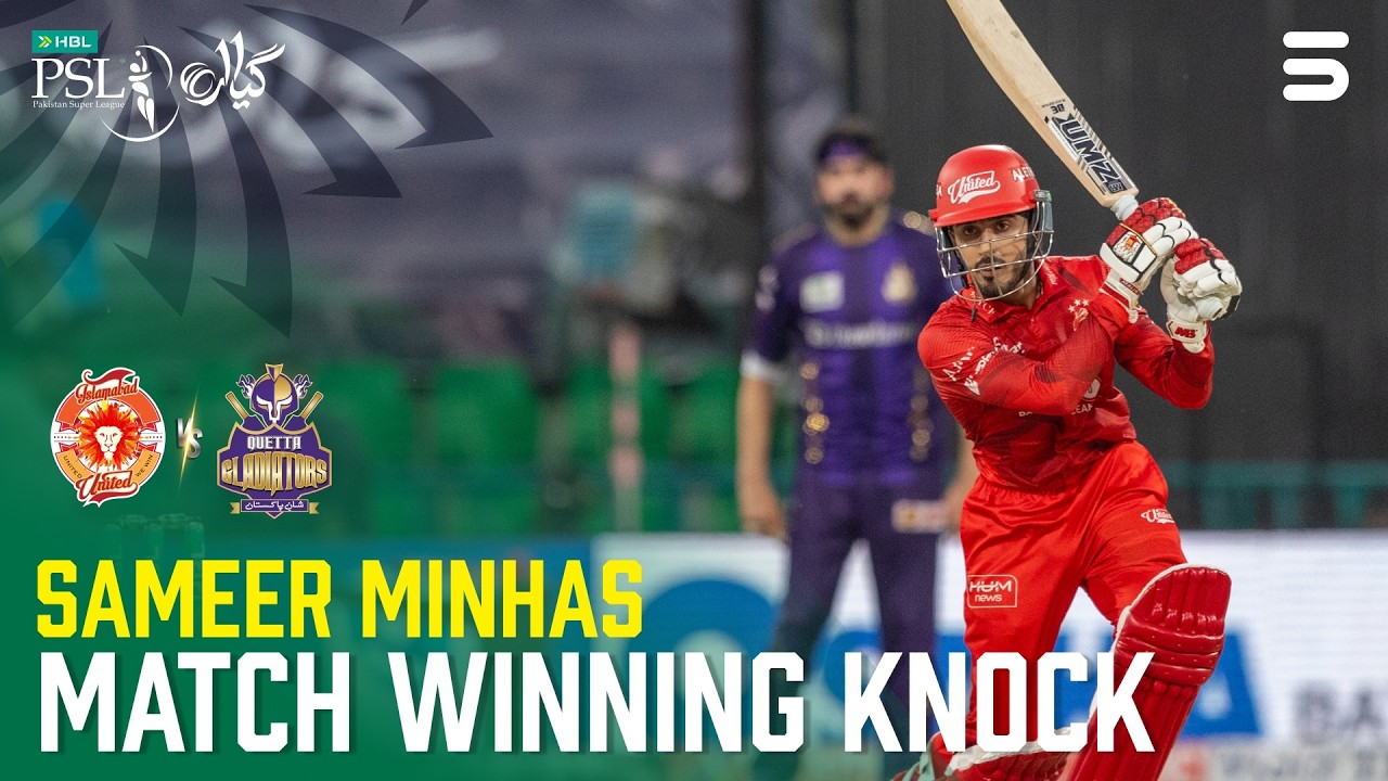 Sameer Minhas&rsquo; 82-Run Knock | United vs Gladiators | Match 09 | HBL PSL 11 2026 | MZB1T