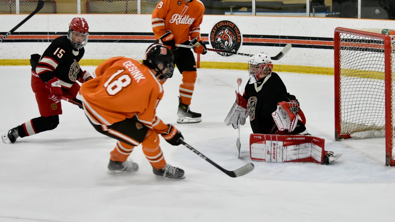 2-0, 40 save loss vs. Ridley College (#9 in Canada Prep)